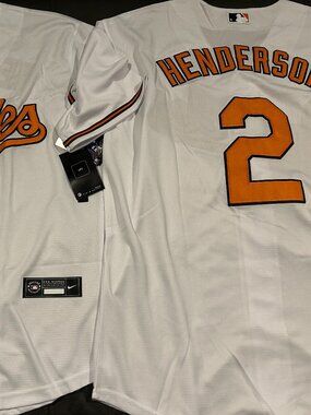 BALTIMORE ORIOLES GUNNAR HENDERSON Men's JERSEY Sz M,L,XL,2X New w tags by Nike